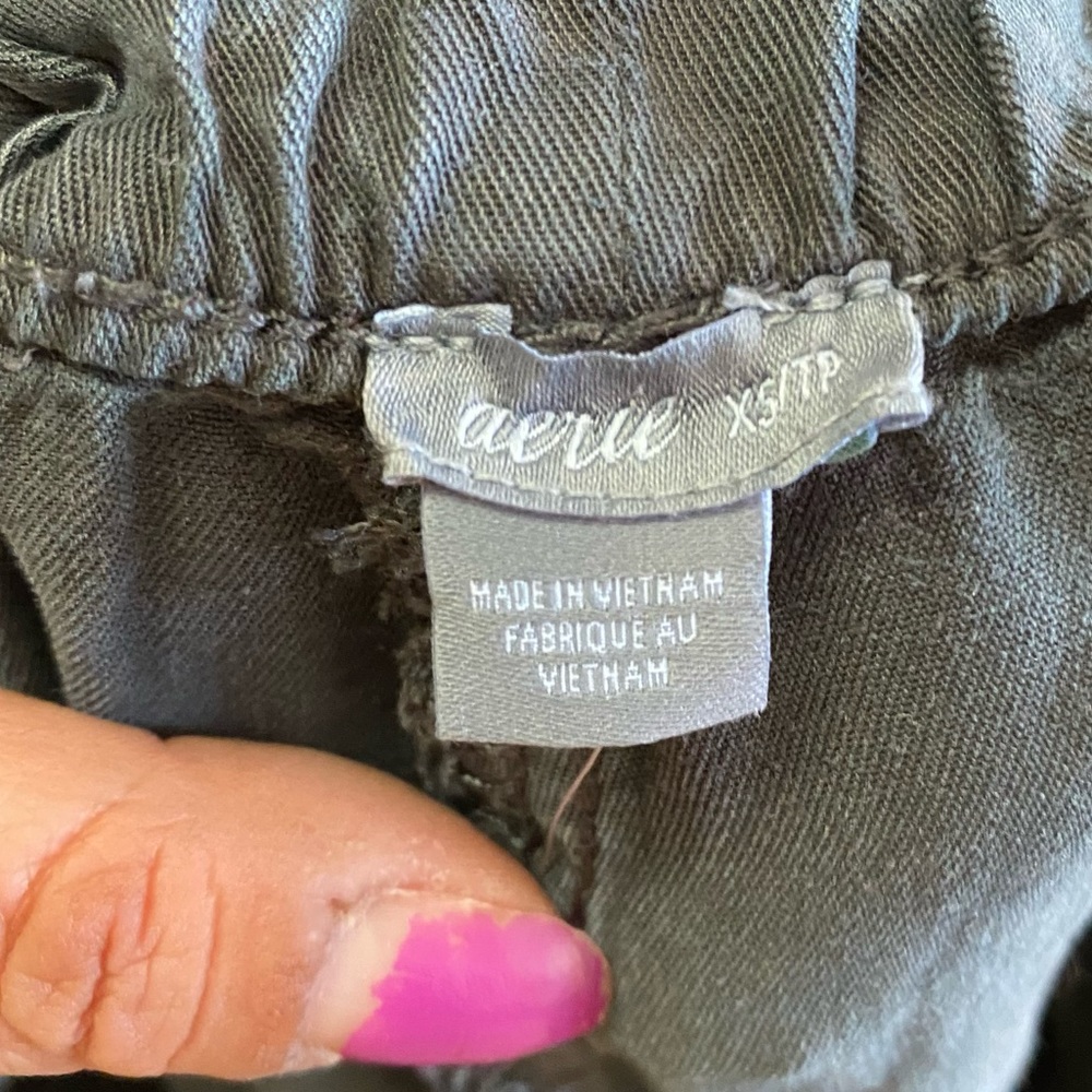 Aerie Charcoal Wash Lyocell Drawstring Pants - Picture 6 of 6